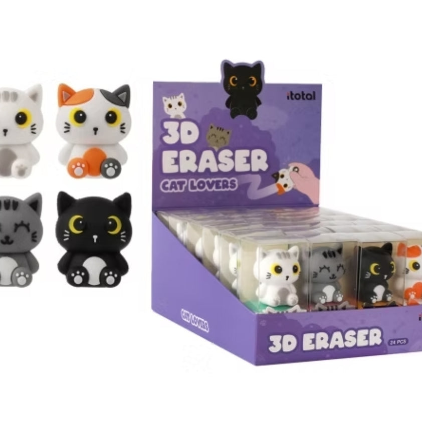 Borracha 3D Gato Malhado