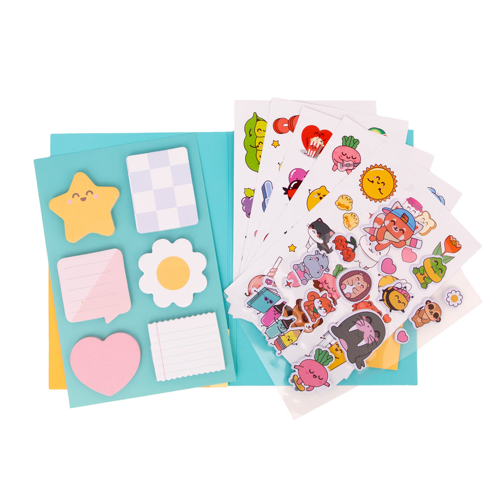 Conjunto Post Its e Notas Adesivas Mr.Wonderful