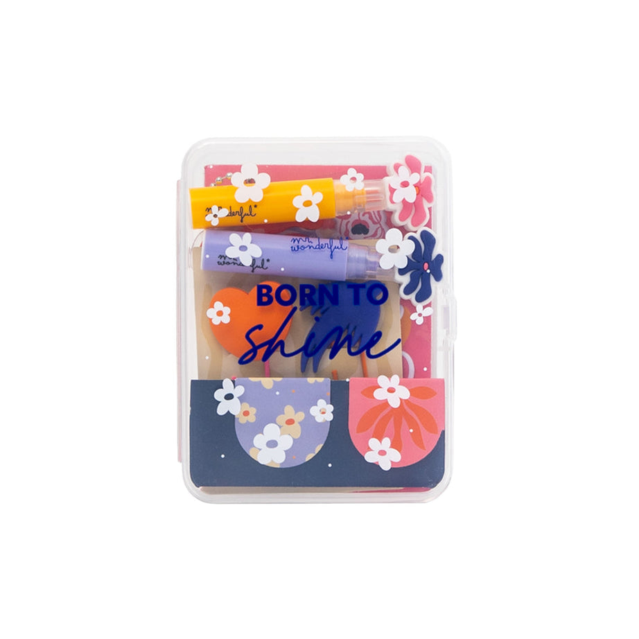 Kit de Papelaria e para Decorar Agenda Mr.Wonderful "Born to Shine"