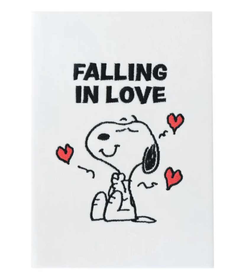Caderno A5 em Pelúcia Snoopy Love