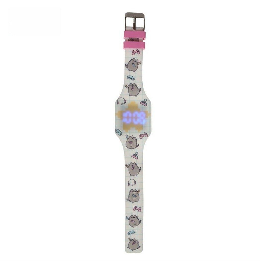 Relógio Digital de Silicone Pusheen