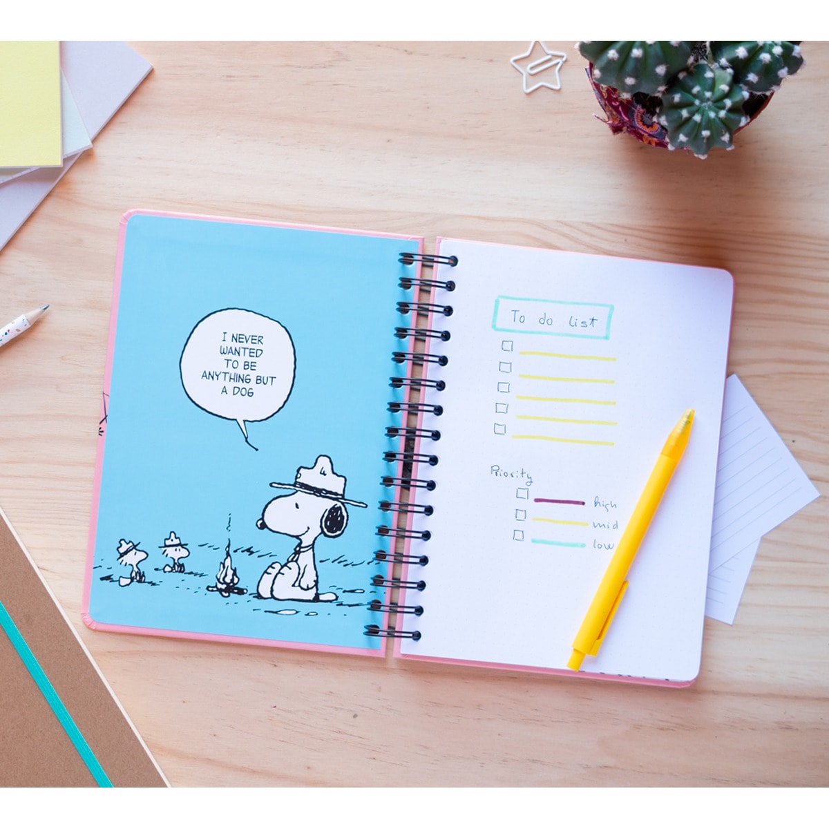 Caderno Bullet A5 Espiral Snoopy