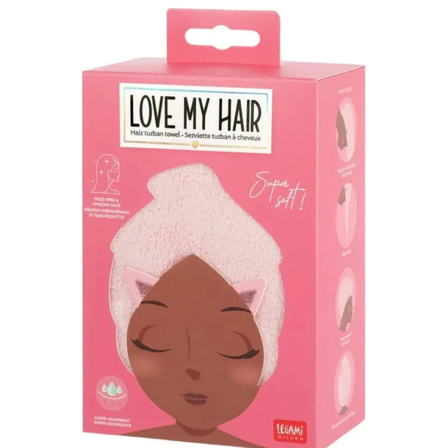 Toalha para Cabelo Gatinho Legami