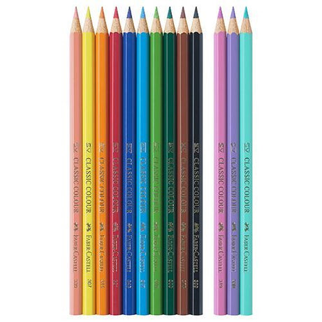Conjunto Lápis Colorir 10+3 Unicórnio com Autocolantes Faber-Castell