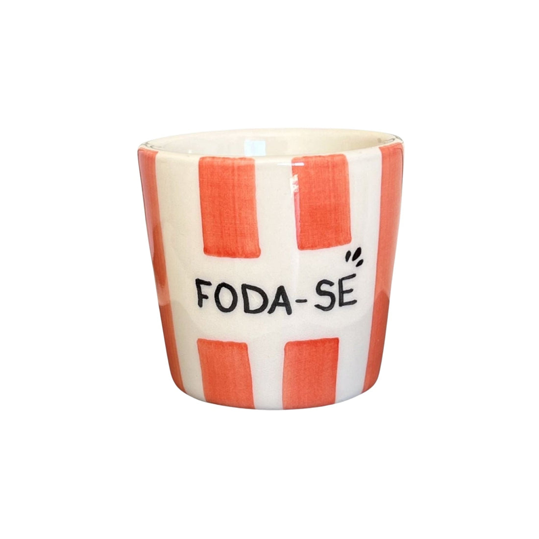 Copo Café "Foda-se" e Marcador de Livros Listrados