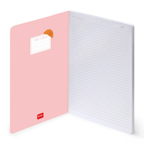 Caderno Grande B5 Pautado  Croissant Legami