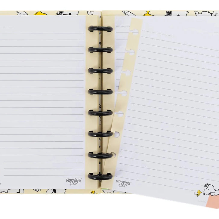 Caderno A5 Sistema de Discos Inteligente Snoopy