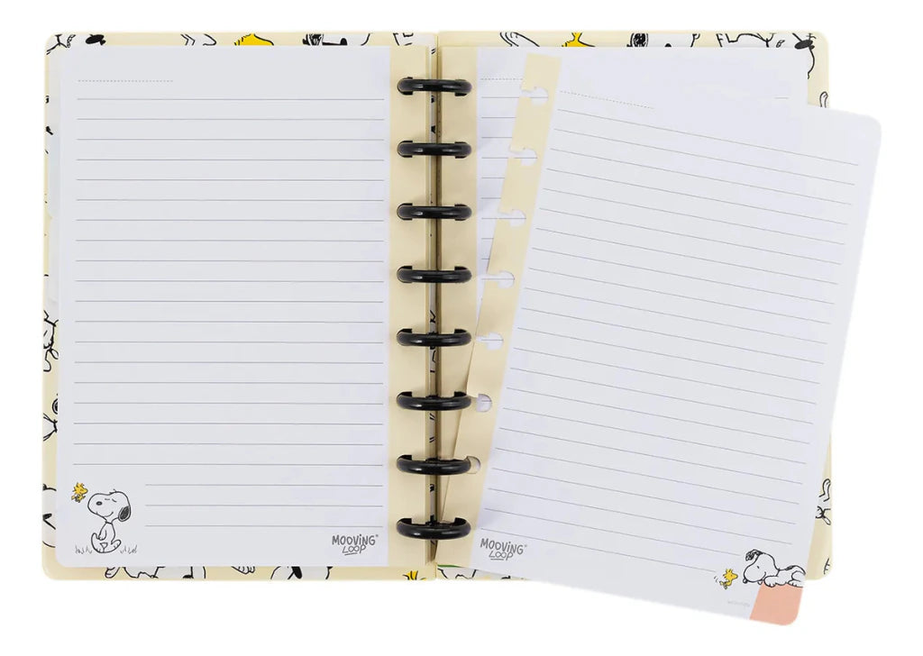 Caderno A5 Sistema de Discos Inteligente Snoopy