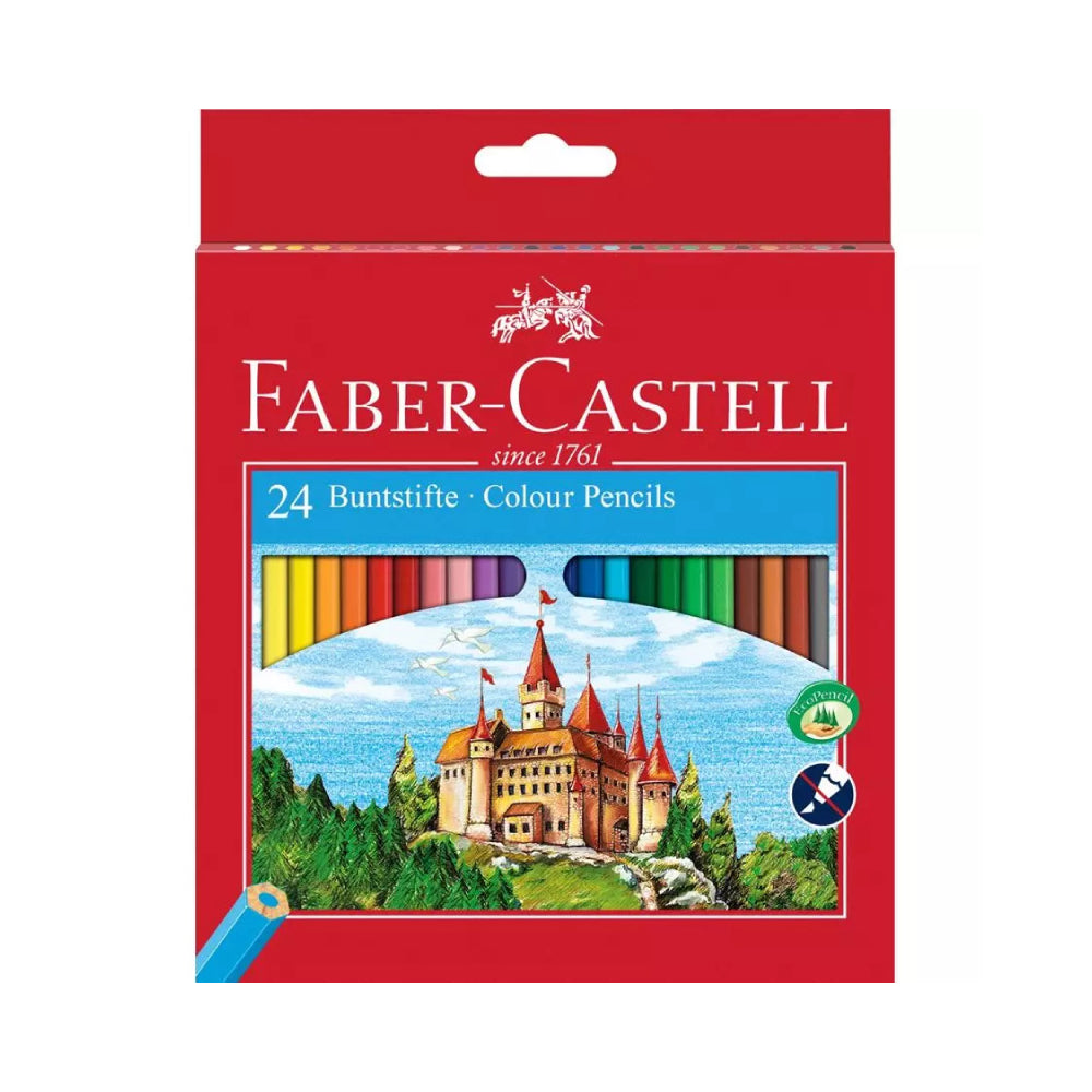 Conjunto 24 Lápis de Colorir Faber-Castell