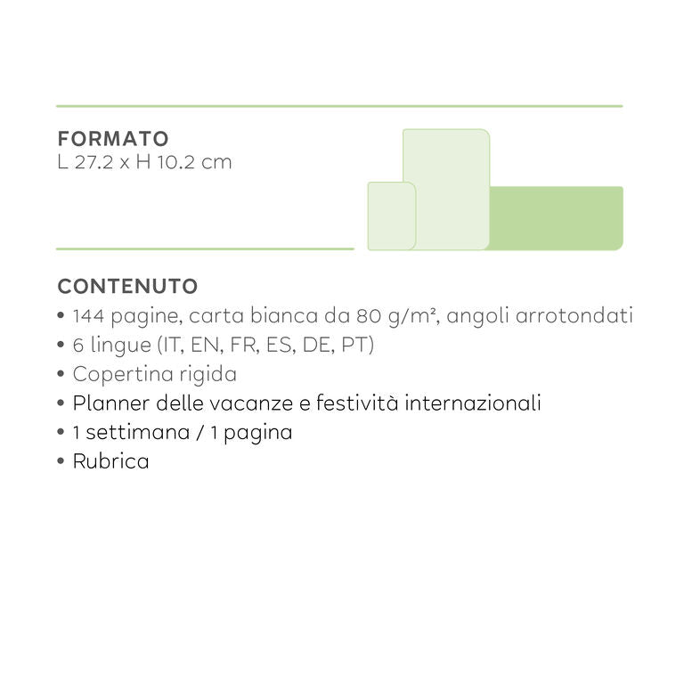 Planner Semanal 2027 Gatinhos Legami