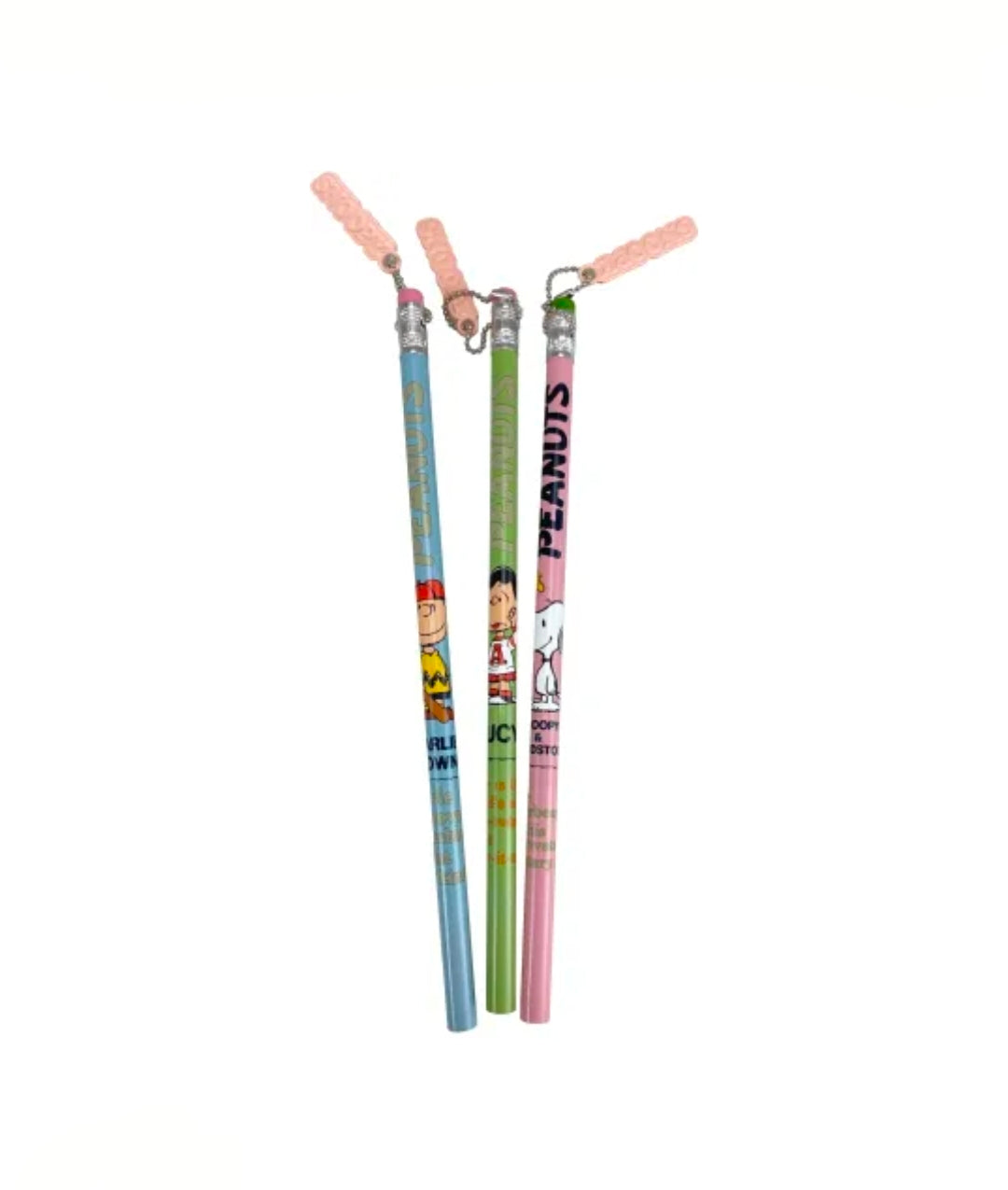 Lápis com Borracha e Pingente Snoopy - Cores Sortidas