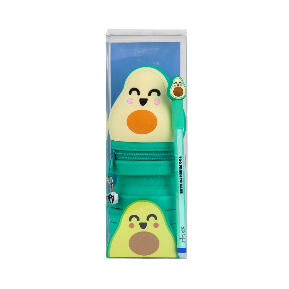 Estojo Extensível Abacate + Caneta Apagável Abacate Mr.Wonderful
