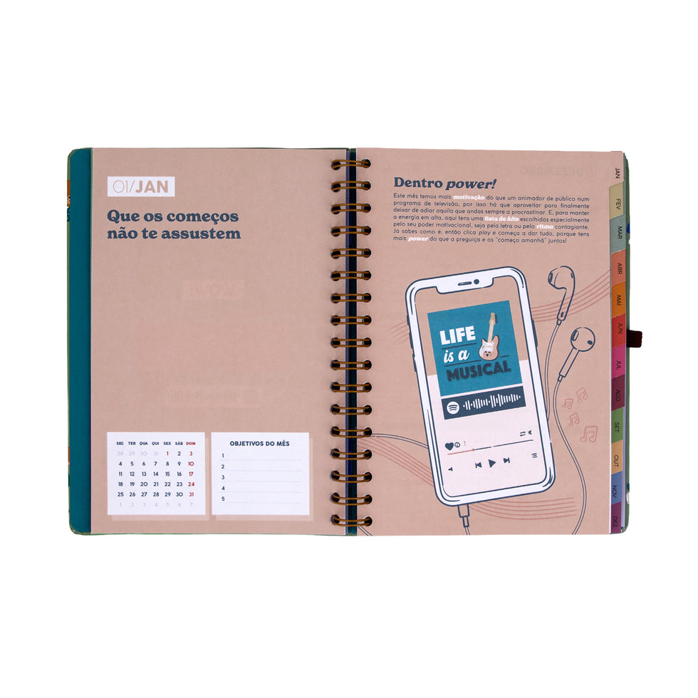 Agenda Semanal 2027 Pequena Mr.Wonderful "Entre Rotinas e Tarefas"