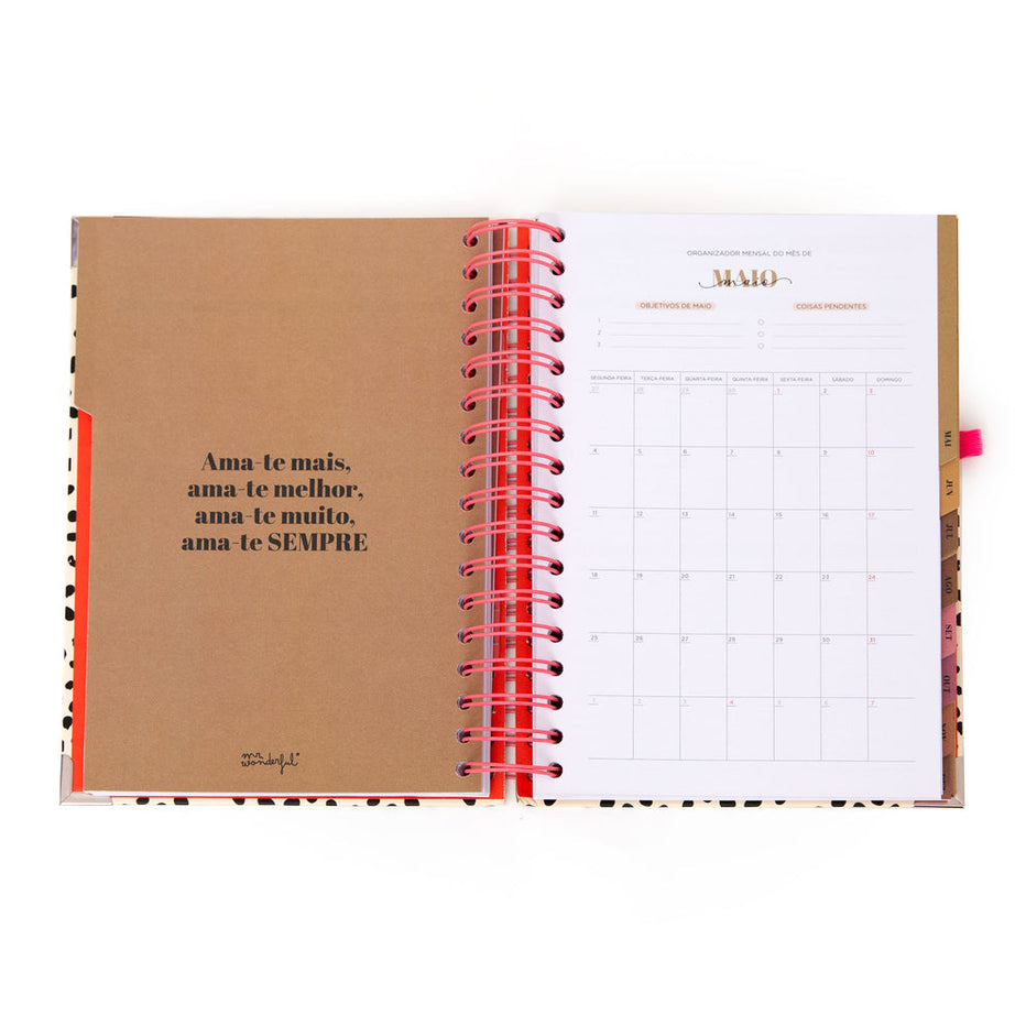 Agenda Diária Mr.Wonderful 2026 - Aqui e Agora - Com Caneta Apagável Exclusiva