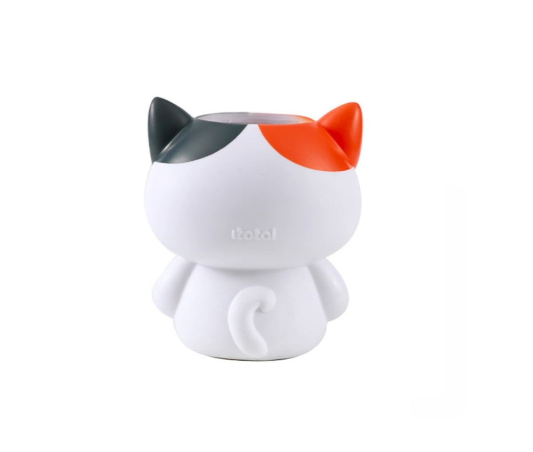 Copo de Secretária Gato Malhado 3D