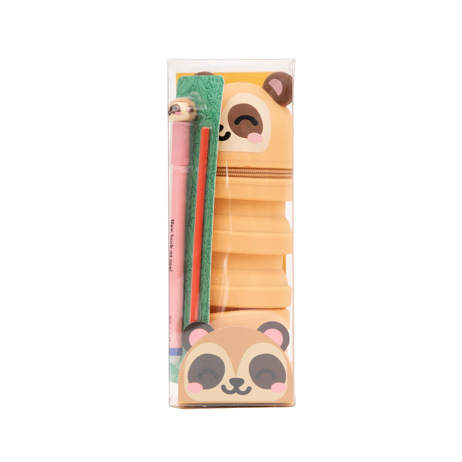 Estojo de Silicone Extensível Suricata com Caneta Apagável Suricata com Regarga Extra Mr.Wonderful