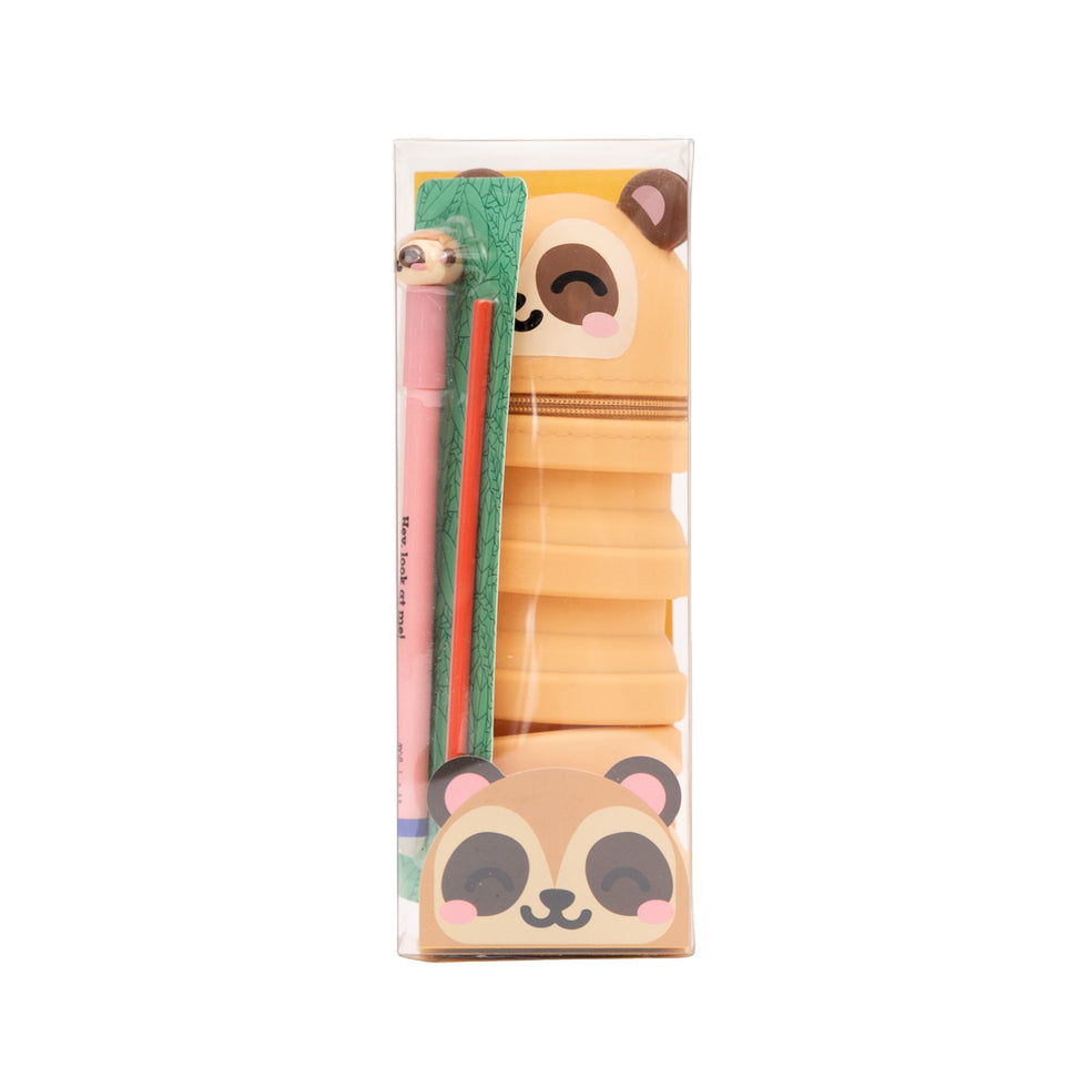 Estojo de Silicone Extensível Suricata com Caneta Apagável Suricata com Regarga Extra Mr.Wonderful