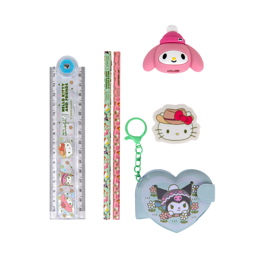 Conjunto Papelaria Hello Kitty & Friends Mr.Wonderful