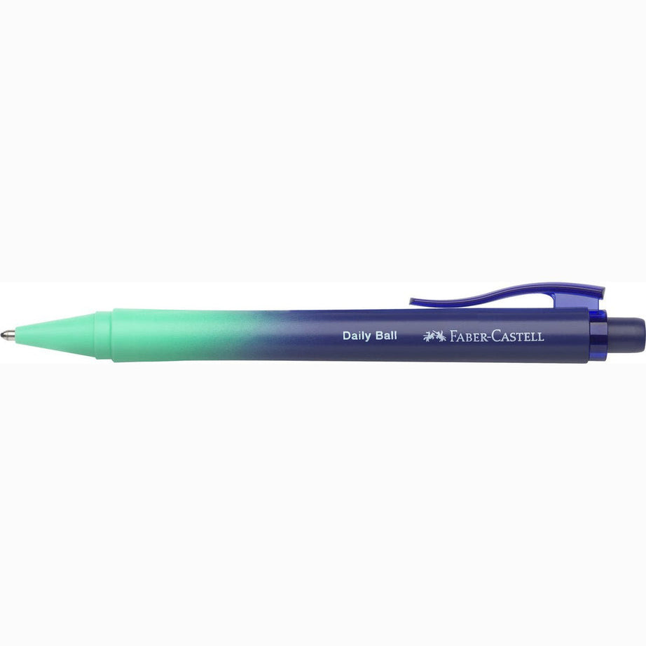 Caneta Esferográfica Daily Ball  Buzzing Blue Flow Faber-Castell