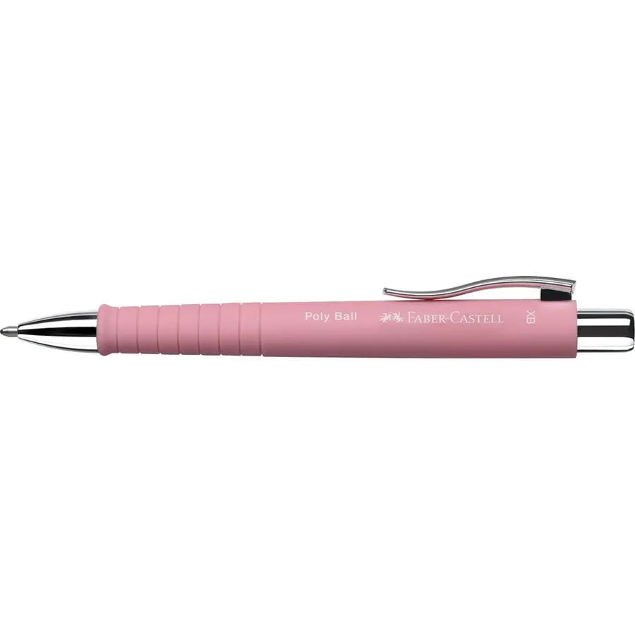 Caneta Esferográfica Poly Ball XB Rose Faber-Castell