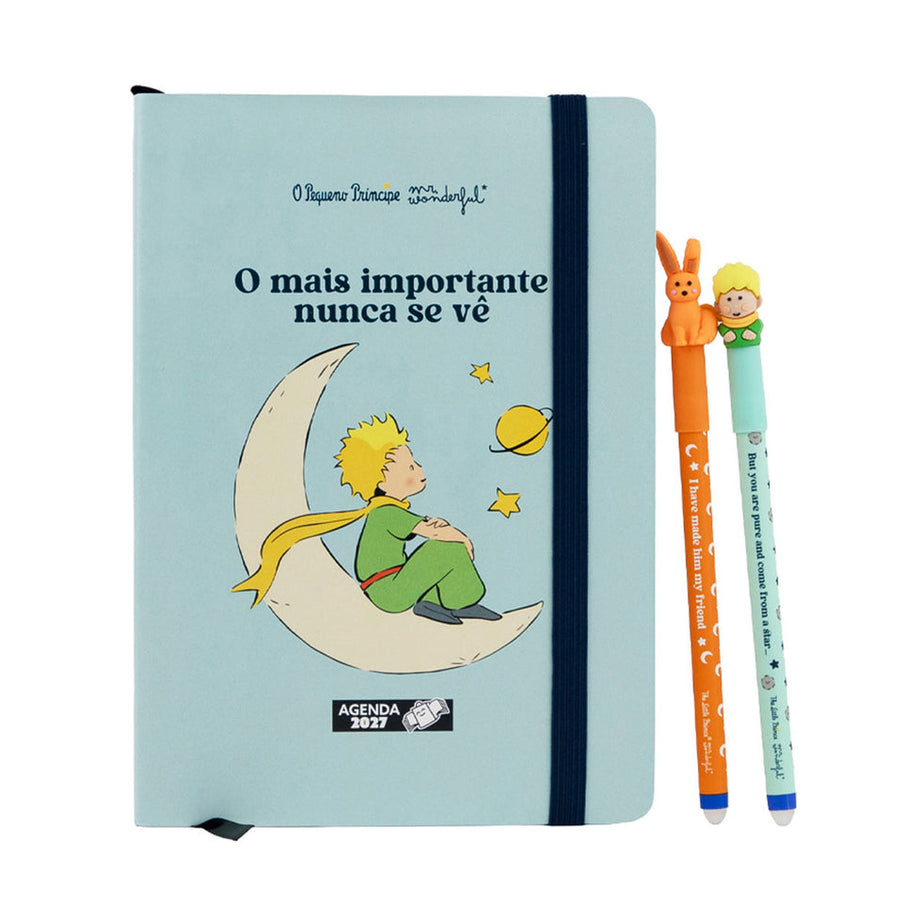 Agenda Semanal 2027 Mr.Wonderful Edição Especial Principezinho com 2 Canetas Apagáveis