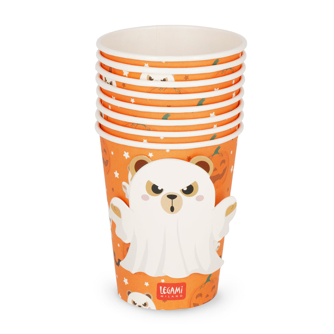 Brevemente - Conjunto de 8 Copos Papel Halloween Legami