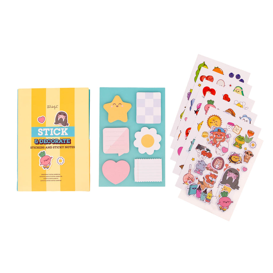 Conjunto Post Its e Notas Adesivas Mr.Wonderful