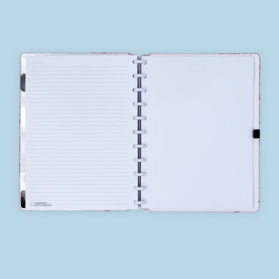 Caderno Inteligente A4 Mapa Mundo Rosa Espcial Gocase