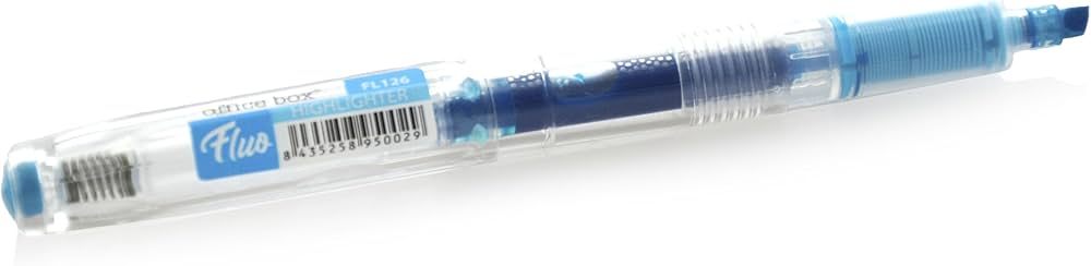 Sublinhador Recarregável Azul Office Box