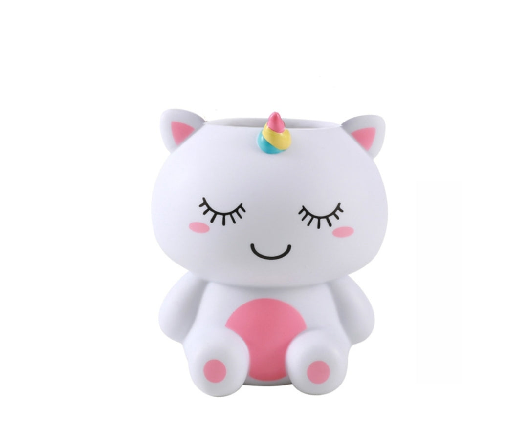 Copo de Secretária Unicórnio 3D