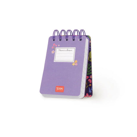 Bloco Notas Espiral Pautado Flores Legami