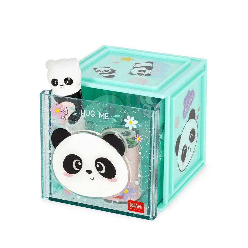 Caixa de Arrumação Secretária Empilhável Panda Legami BTS