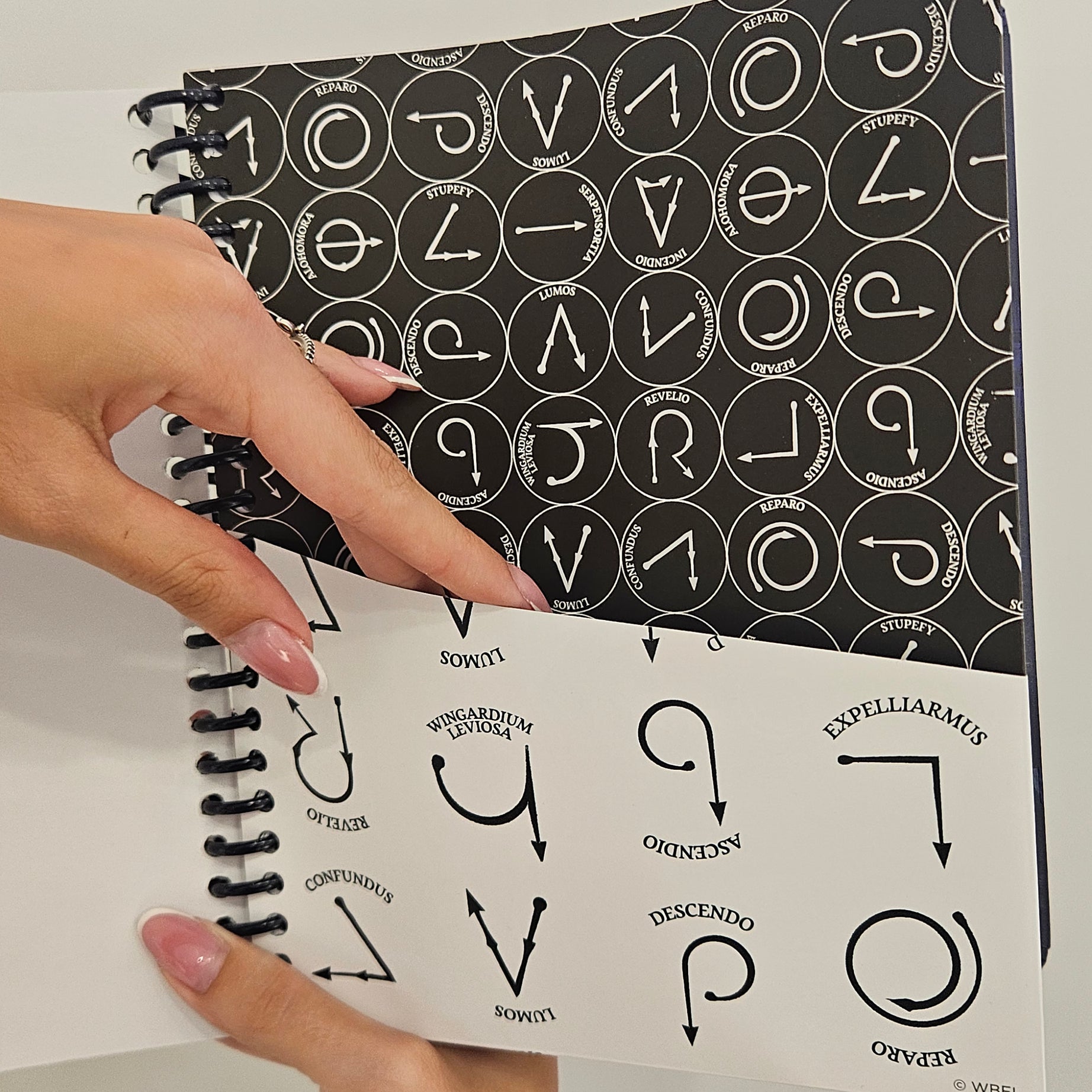 Caderno A5 em Espiral Quadriculado Harry Potter com Autocolantes e Envelope