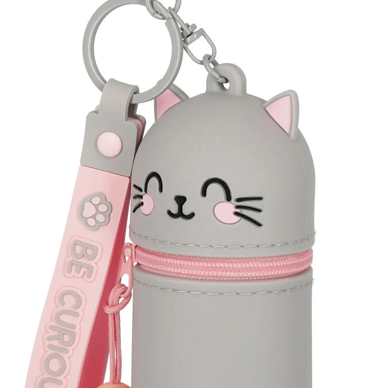 Porta Moedas e Porta Chaves Mini Kawai Gato Legami