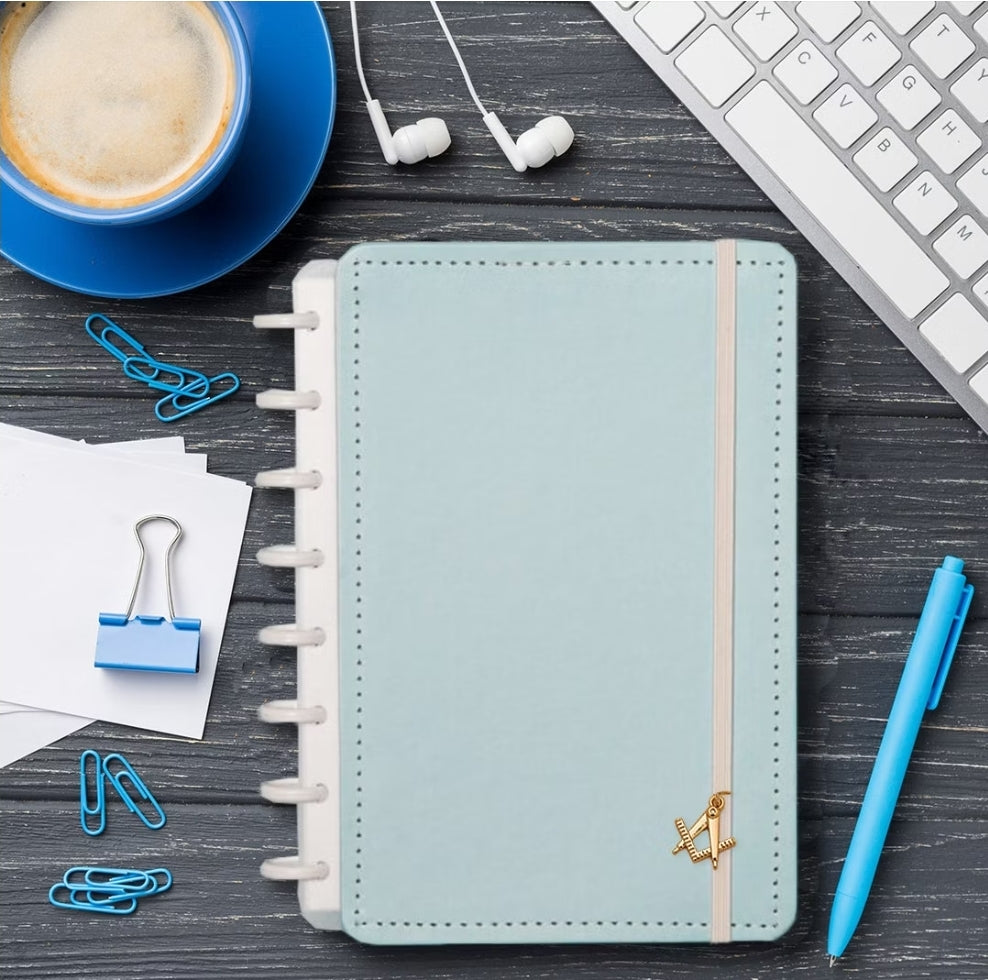 Caderno Inteligente A5 Azul Pastel