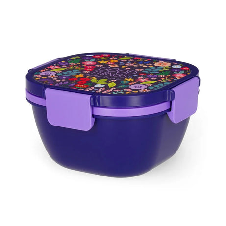 Caixa de Almoço (Bowl) com Divisórias Flores Legami