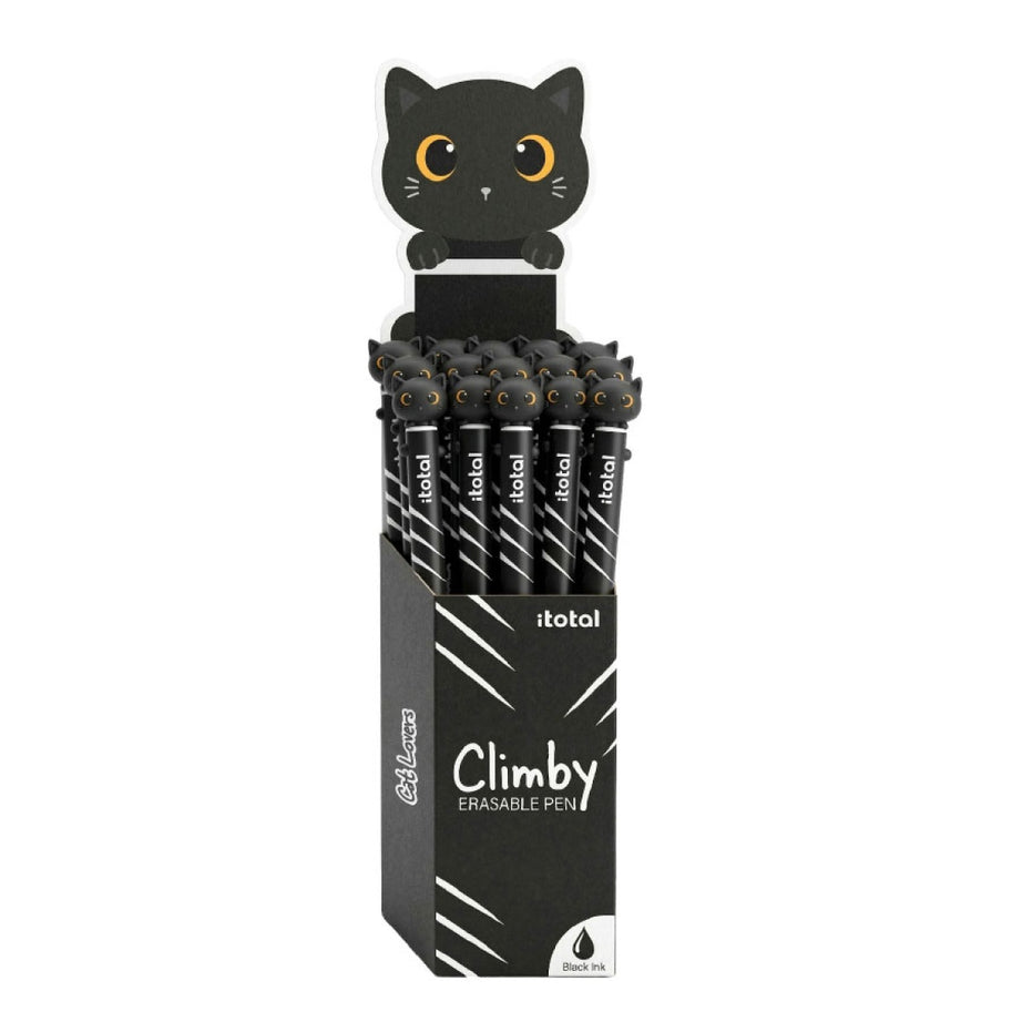 Caneta Apagável Gato Preto Climby Itotal