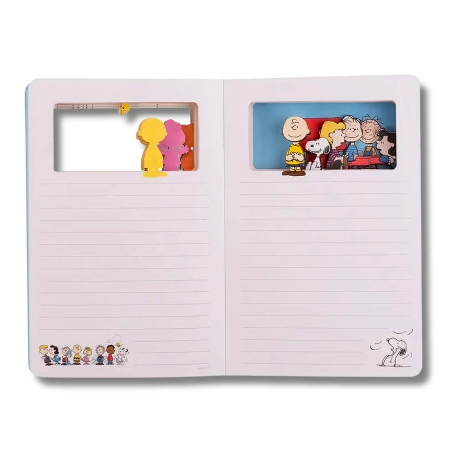 Caderno Premium Snoopy com Camadas Mágicas em Movimento