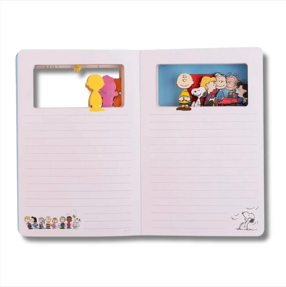 Caderno Premium Snoopy com Camadas Mágicas em Movimento