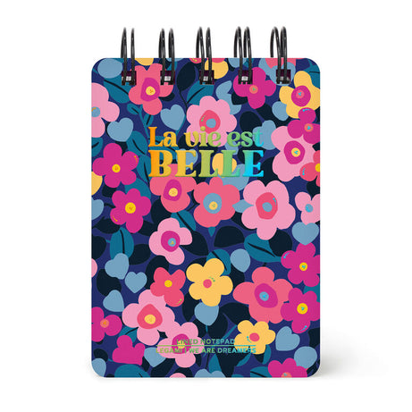 Bloco Notas em Espiral Pautado Flores Legami