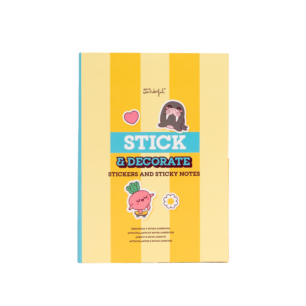 Conjunto Post Its e Notas Adesivas Mr.Wonderful