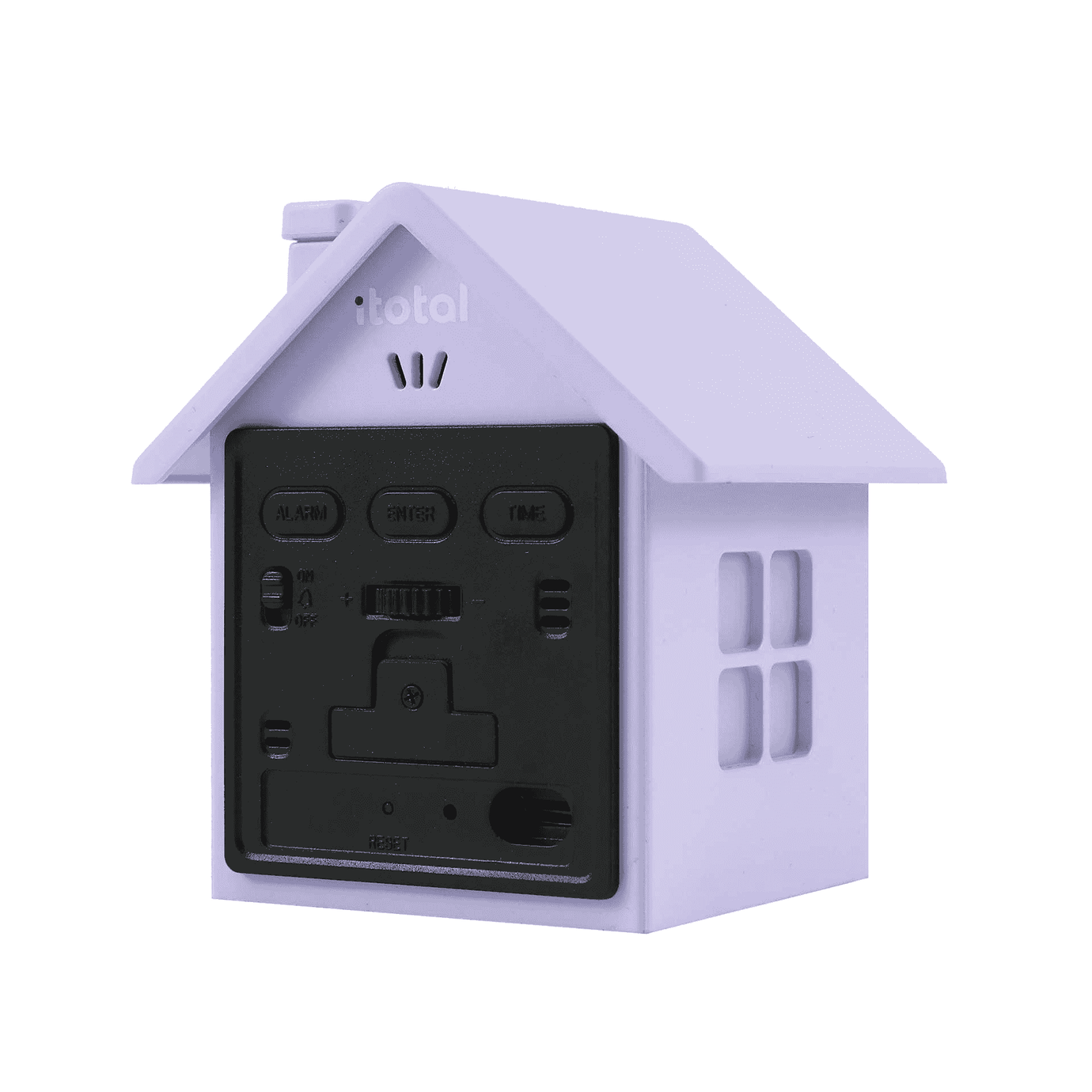Relógio Despertador LED Casinha Lilás Itotal