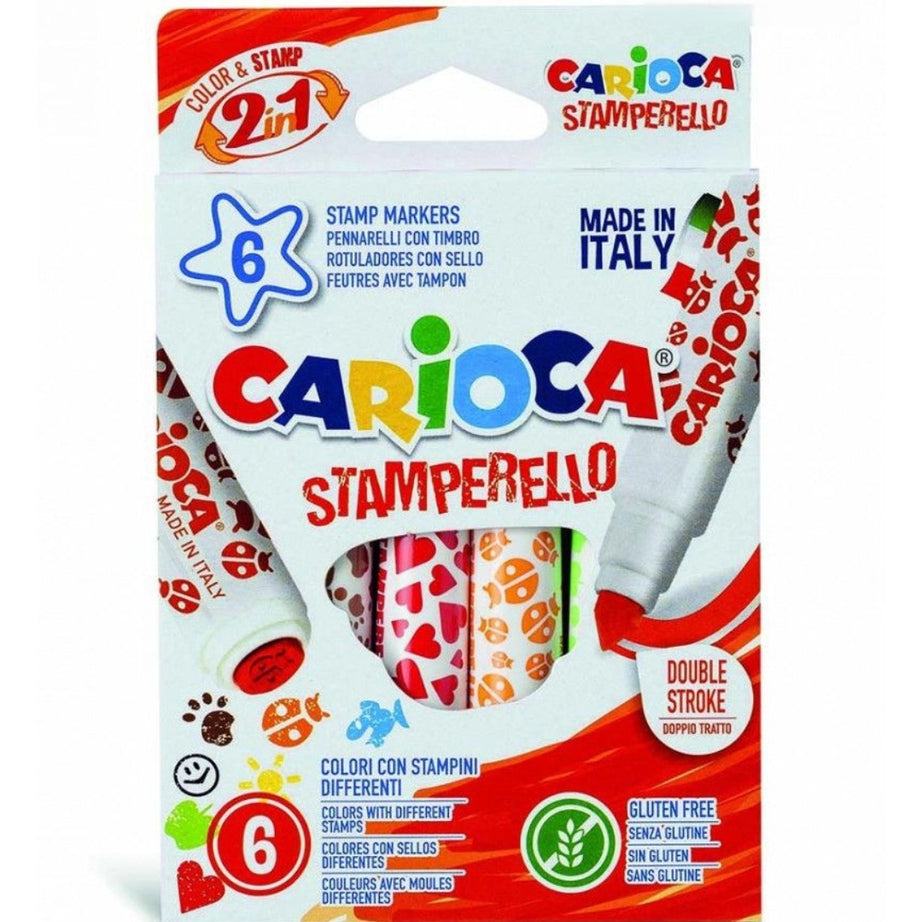 Marcador 2 em 1 com Carimbo