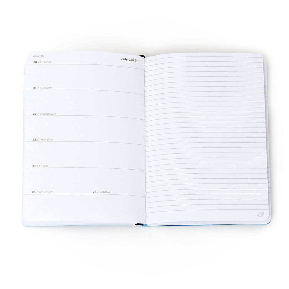 Agenda Semanal Pequena 2026 Azul Mr.Wonderful