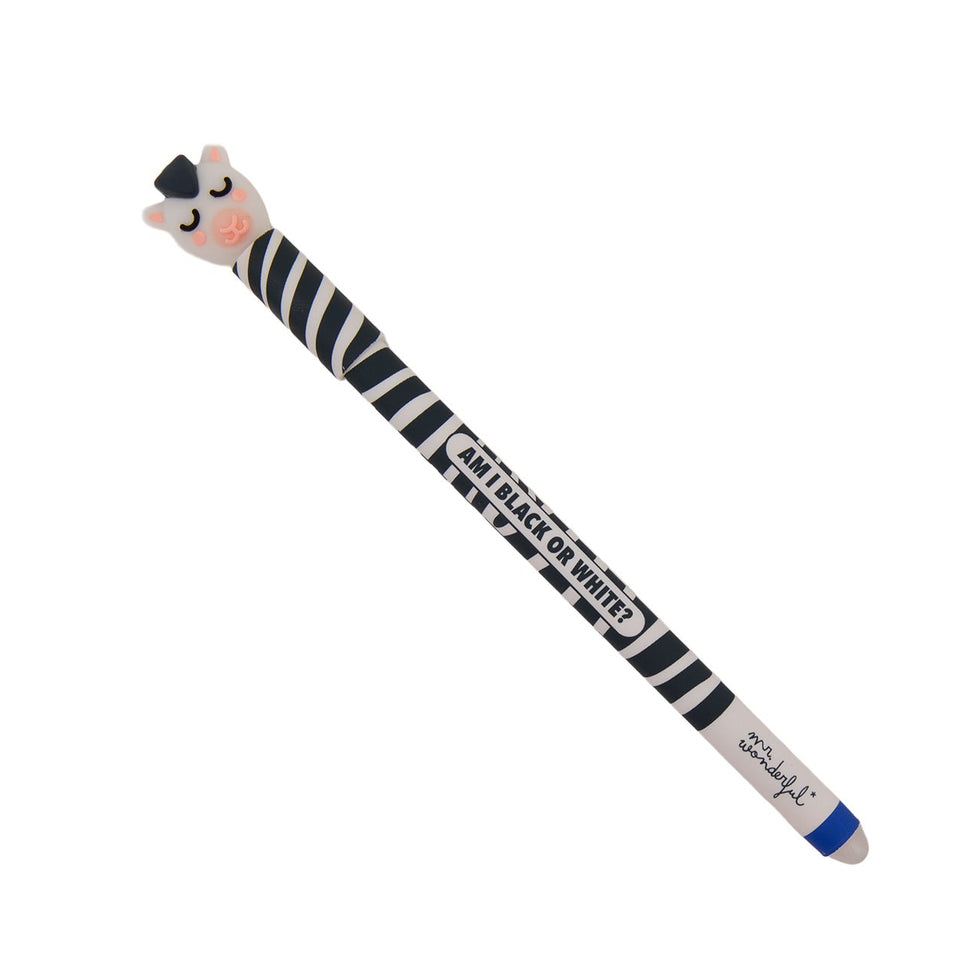 Caneta Apagável Zebra "Am I black or white?" Mr.Wonderful