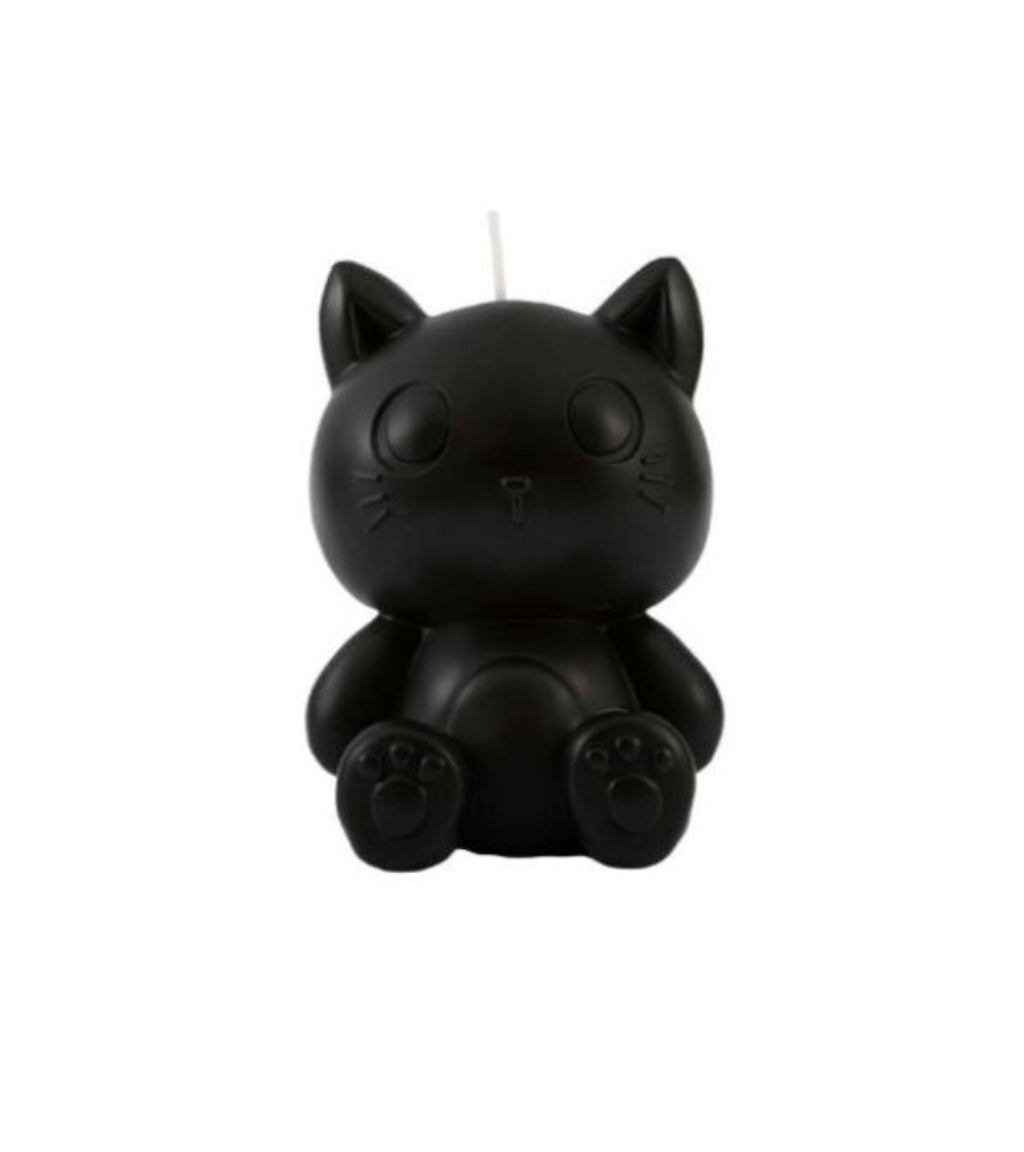 Vela Gato Preto 3D Aroma Gardénia Itotal