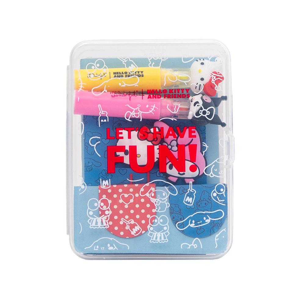 Kit de Papelaria e para Decorar  Agenda Mr.Wonderful Hello Kitty & Friends