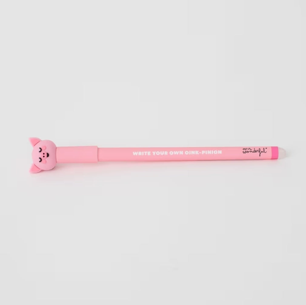 Caneta Apagável Mr.Wonderful Porquinho