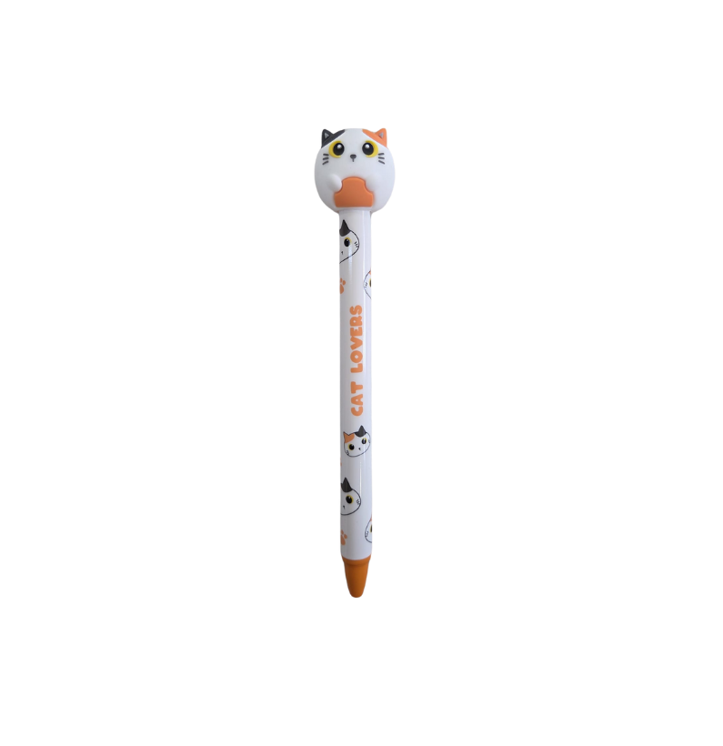 Caneta Apagável Gato Malhado 3D Itotal