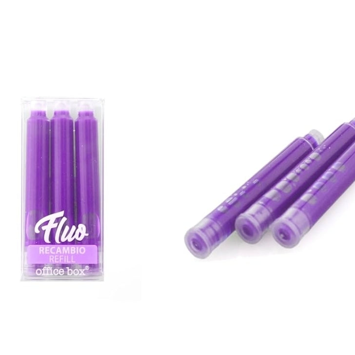 Conjunto 3 Recargas Lilás para Sublinhador Office Box